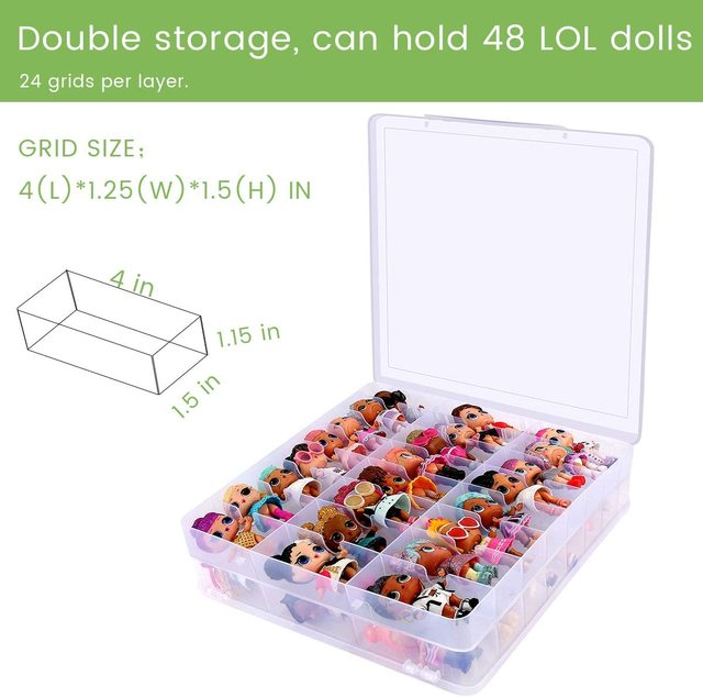 Organizer Storage Case compatible with LOL 64836E7C Glitter Doll (Crystal)  Case Only - AliExpress